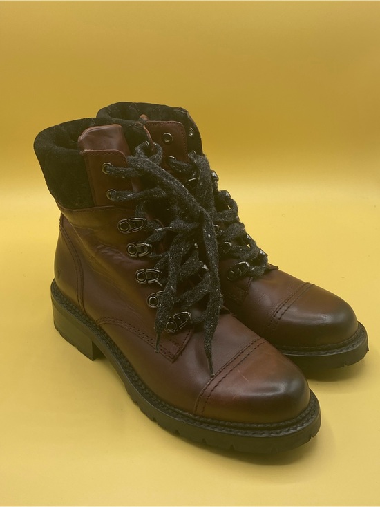 Frye Shoes - Frye Samantha Hiker boots burgundy/bordeaux